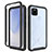 Carcasa Bumper Funda Silicona Transparente 360 Grados ZJ1 para Google Pixel 5 XL 5G Negro