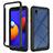 Carcasa Bumper Funda Silicona Transparente 360 Grados ZJ1 para Samsung Galaxy A01 Core Negro