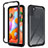 Carcasa Bumper Funda Silicona Transparente 360 Grados ZJ1 para Samsung Galaxy A11 Negro