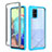 Carcasa Bumper Funda Silicona Transparente 360 Grados ZJ1 para Samsung Galaxy A71 5G Azul Cielo
