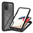 Carcasa Bumper Funda Silicona Transparente 360 Grados ZJ1 para Samsung Galaxy M02s Negro