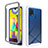 Carcasa Bumper Funda Silicona Transparente 360 Grados ZJ1 para Samsung Galaxy M21s Blanco