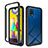 Carcasa Bumper Funda Silicona Transparente 360 Grados ZJ1 para Samsung Galaxy M21s Negro