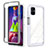 Carcasa Bumper Funda Silicona Transparente 360 Grados ZJ1 para Samsung Galaxy M51 Blanco