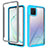 Carcasa Bumper Funda Silicona Transparente 360 Grados ZJ1 para Samsung Galaxy Note 10 Lite Azul Cielo