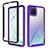 Carcasa Bumper Funda Silicona Transparente 360 Grados ZJ1 para Samsung Galaxy Note 10 Lite Purpura Claro