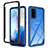 Carcasa Bumper Funda Silicona Transparente 360 Grados ZJ1 para Samsung Galaxy S20 5G Azul