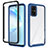 Carcasa Bumper Funda Silicona Transparente 360 Grados ZJ1 para Samsung Galaxy S20 Plus 5G Azul