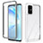 Carcasa Bumper Funda Silicona Transparente 360 Grados ZJ1 para Samsung Galaxy S20 Plus 5G Blanco