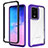 Carcasa Bumper Funda Silicona Transparente 360 Grados ZJ1 para Samsung Galaxy S20 Ultra 5G Purpura Claro