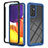 Carcasa Bumper Funda Silicona Transparente 360 Grados ZJ2 para Samsung Galaxy A82 5G Azul