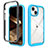 Carcasa Bumper Funda Silicona Transparente 360 Grados ZJ3 para Apple iPhone 14 Plus Azul Cielo