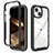 Carcasa Bumper Funda Silicona Transparente 360 Grados ZJ3 para Apple iPhone 14 Plus Negro