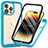 Carcasa Bumper Funda Silicona Transparente 360 Grados ZJ3 para Apple iPhone 14 Pro Azul Cielo
