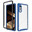 Carcasa Bumper Funda Silicona Transparente 360 Grados ZJ3 para LG Velvet 4G Azul