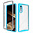 Carcasa Bumper Funda Silicona Transparente 360 Grados ZJ3 para LG Velvet 4G Azul Cielo