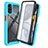 Carcasa Bumper Funda Silicona Transparente 360 Grados ZJ3 para Motorola Moto G22 Azul Cielo