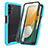 Carcasa Bumper Funda Silicona Transparente 360 Grados ZJ3 para Samsung Galaxy A13 5G Azul Cielo
