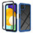 Carcasa Bumper Funda Silicona Transparente 360 Grados ZJ3 para Samsung Galaxy A22 5G Azul