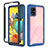 Carcasa Bumper Funda Silicona Transparente 360 Grados ZJ3 para Samsung Galaxy A51 4G Azul