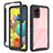 Carcasa Bumper Funda Silicona Transparente 360 Grados ZJ3 para Samsung Galaxy A51 4G Negro