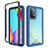 Carcasa Bumper Funda Silicona Transparente 360 Grados ZJ3 para Samsung Galaxy A52s 5G Azul