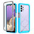 Carcasa Bumper Funda Silicona Transparente 360 Grados ZJ3 para Samsung Galaxy M32 5G Azul Cielo