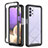 Carcasa Bumper Funda Silicona Transparente 360 Grados ZJ3 para Samsung Galaxy M32 5G Negro