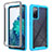 Carcasa Bumper Funda Silicona Transparente 360 Grados ZJ3 para Samsung Galaxy S20 FE 5G Azul Cielo
