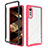 Carcasa Bumper Funda Silicona Transparente 360 Grados ZJ4 para LG Velvet 5G Rosa Roja