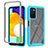 Carcasa Bumper Funda Silicona Transparente 360 Grados ZJ4 para Samsung Galaxy A02s Azul Cielo