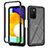 Carcasa Bumper Funda Silicona Transparente 360 Grados ZJ4 para Samsung Galaxy A02s Negro