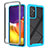 Carcasa Bumper Funda Silicona Transparente 360 Grados ZJ4 para Samsung Galaxy Quantum2 5G Azul Cielo