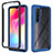 Carcasa Bumper Funda Silicona Transparente 360 Grados ZJ4 para Xiaomi Mi Note 10 Lite Azul