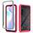 Carcasa Bumper Funda Silicona Transparente 360 Grados ZJ4 para Xiaomi Redmi 9i Rojo