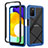 Carcasa Bumper Funda Silicona Transparente 360 Grados ZJ5 para Samsung Galaxy M02s Azul
