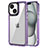 Carcasa Bumper Funda Silicona Transparente AC1 para Apple iPhone 13 Purpura Claro