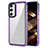 Carcasa Bumper Funda Silicona Transparente AC1 para Samsung Galaxy M54 5G Purpura Claro