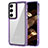 Carcasa Bumper Funda Silicona Transparente AC1 para Samsung Galaxy S23 5G Purpura Claro