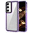 Carcasa Bumper Funda Silicona Transparente AC1 para Samsung Galaxy S23 Plus 5G Purpura Claro