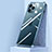 Carcasa Bumper Funda Silicona Transparente Espejo H02 para Apple iPhone 12 Pro Max Azul
