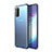 Carcasa Bumper Funda Silicona Transparente Espejo H02 para Samsung Galaxy S20 5G Azul