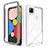 Carcasa Bumper Funda Silicona Transparente Espejo M01 para Google Pixel 4a Blanco