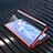 Carcasa Bumper Funda Silicona Transparente Espejo M02 para Oppo A91 Rojo