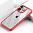 Carcasa Bumper Funda Silicona Transparente Espejo M03 para Apple iPhone 13 Pro Max Rojo