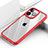 Carcasa Bumper Funda Silicona Transparente Espejo M03 para Apple iPhone 13 Pro Rojo