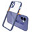 Carcasa Bumper Funda Silicona Transparente Espejo M05 para Apple iPhone 12 Mini Morado
