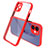 Carcasa Bumper Funda Silicona Transparente Espejo M05 para Apple iPhone 12 Mini Rojo