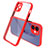 Carcasa Bumper Funda Silicona Transparente Espejo M05 para Apple iPhone 12 Rojo