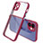 Carcasa Bumper Funda Silicona Transparente Espejo M05 para Apple iPhone 12 Rojo Rosa